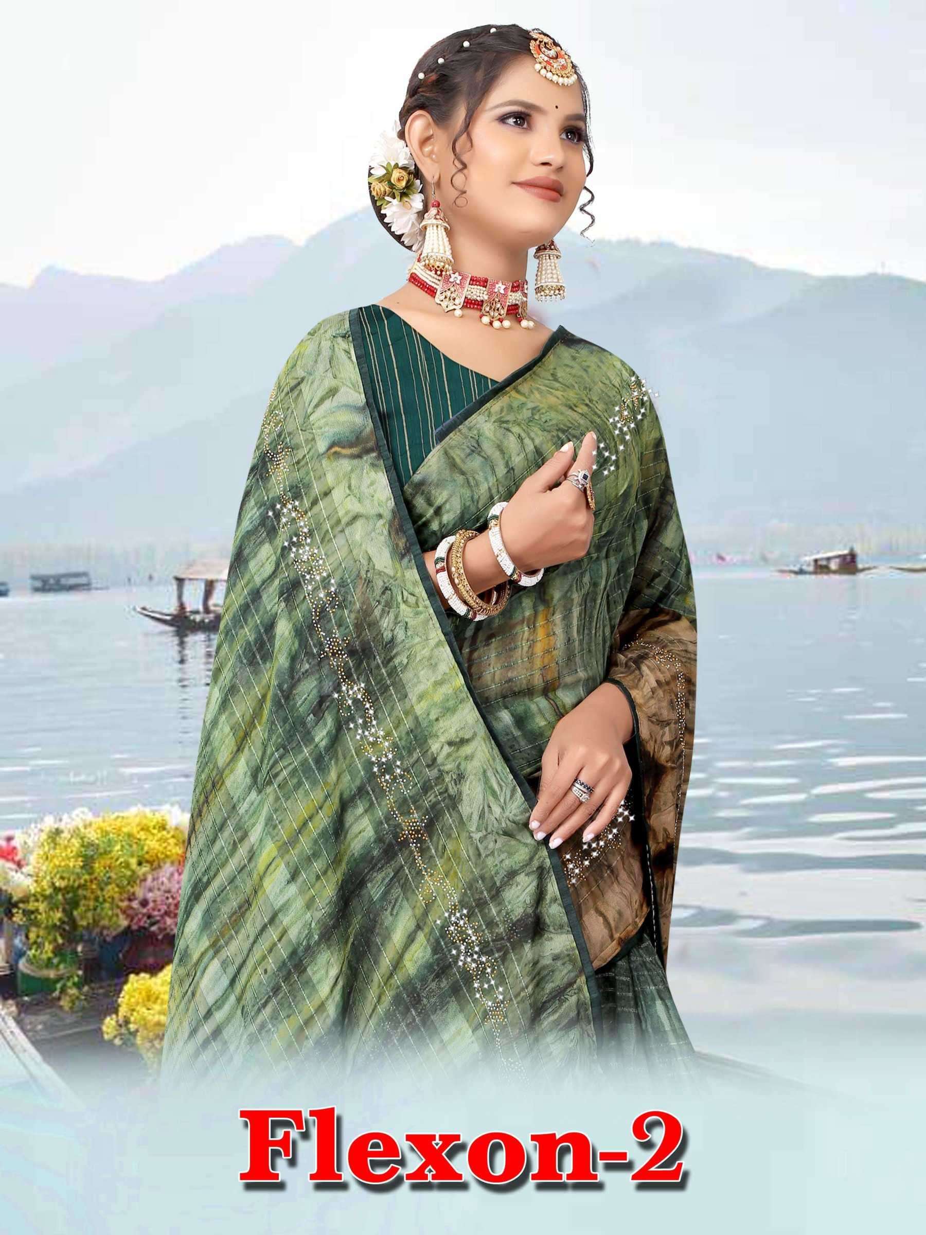 pr flexon vol 2 series 5001-5008 nexa febrices saree
