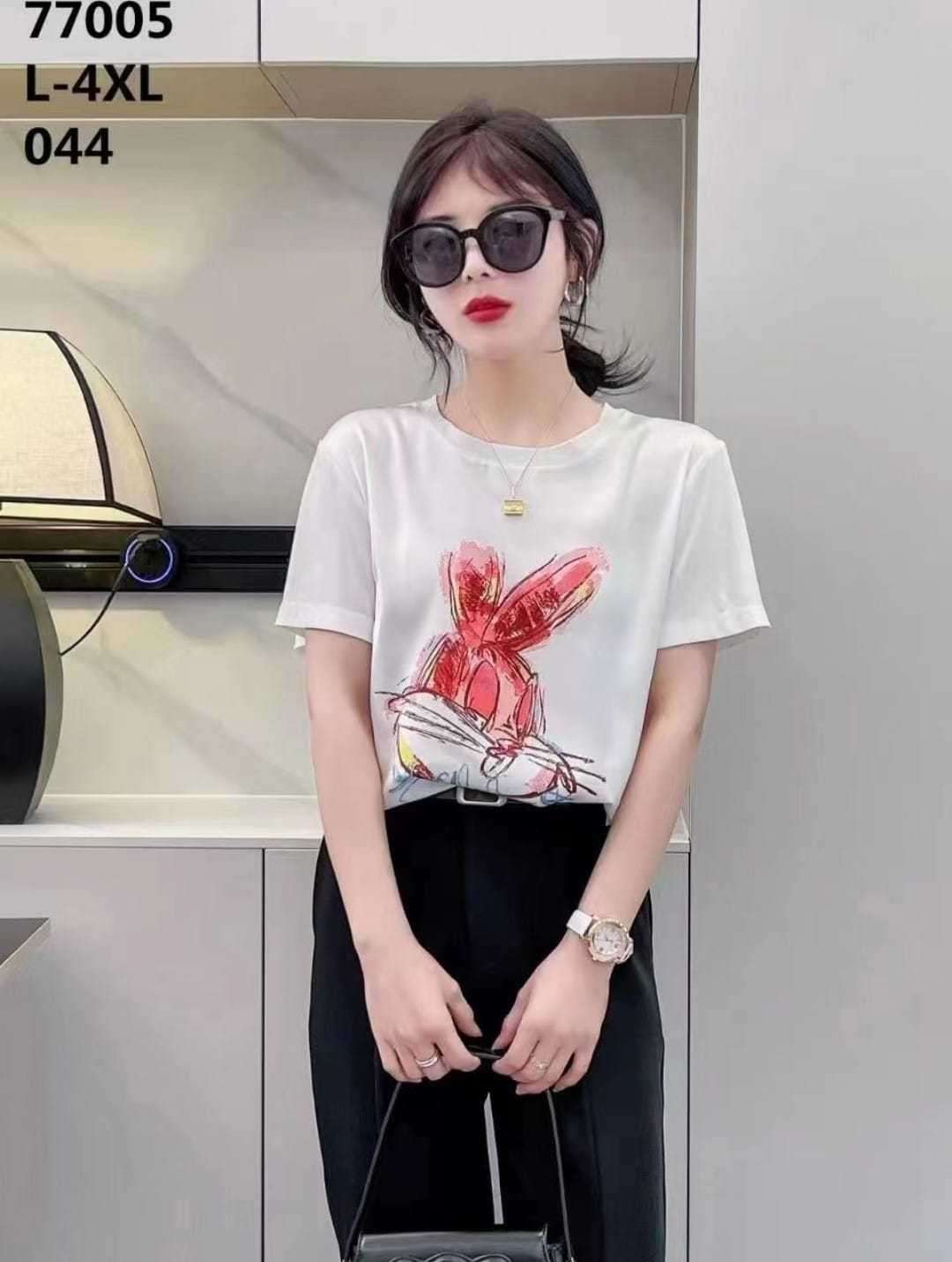 pr white digital printed classy wear readymade t shirt