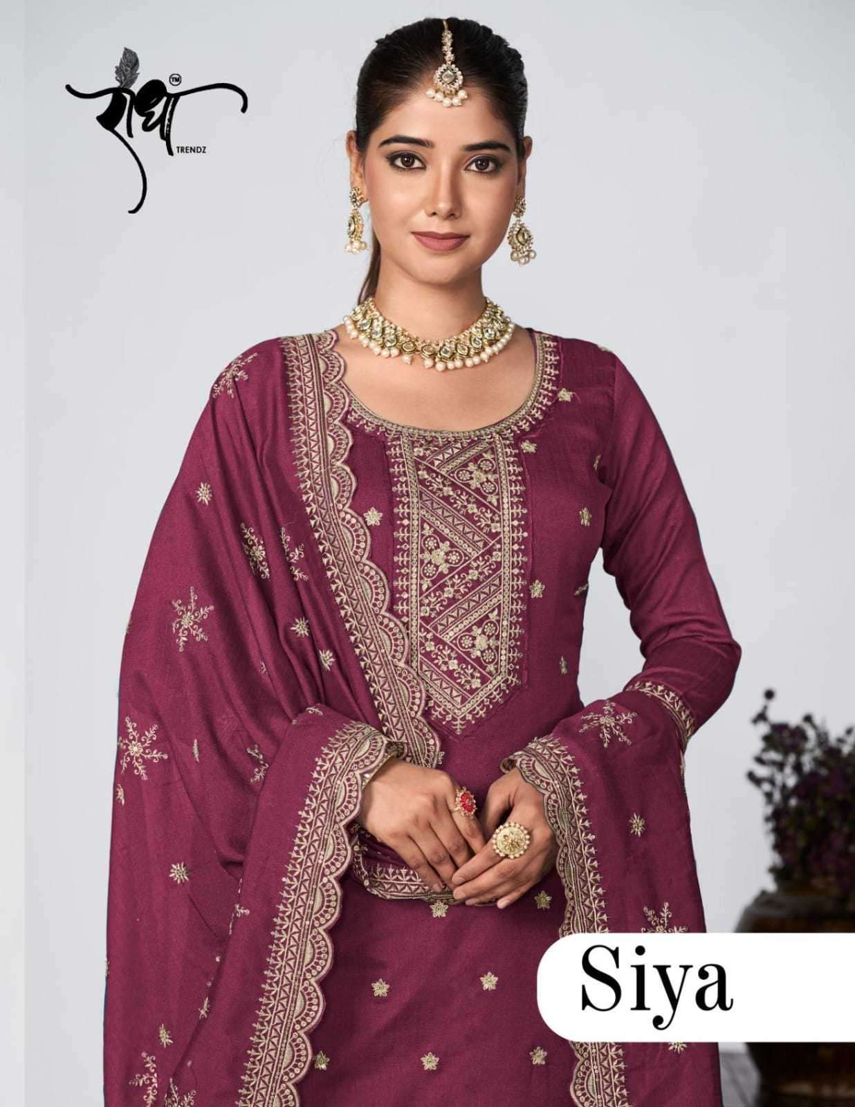 radha trendz siya series 3011-3014 pure vichitra suit 