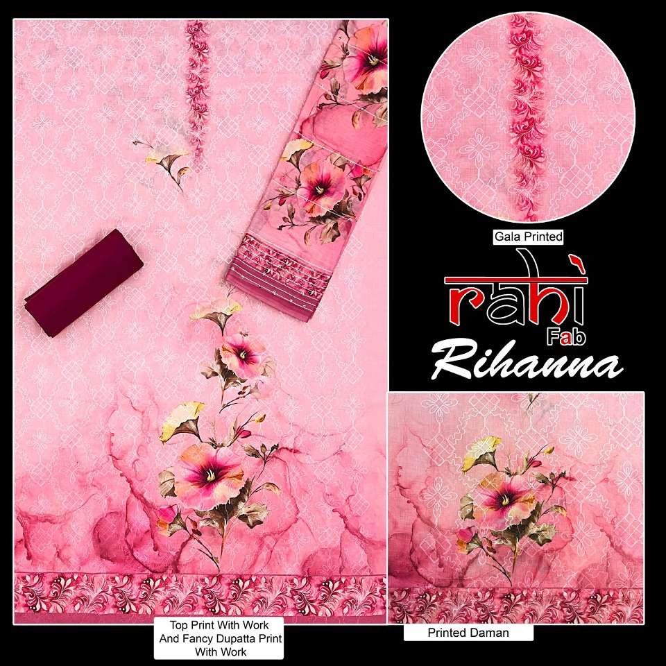 Rahi Fab Rihanna Vol-1 Heaviest Grade Cambrik suit