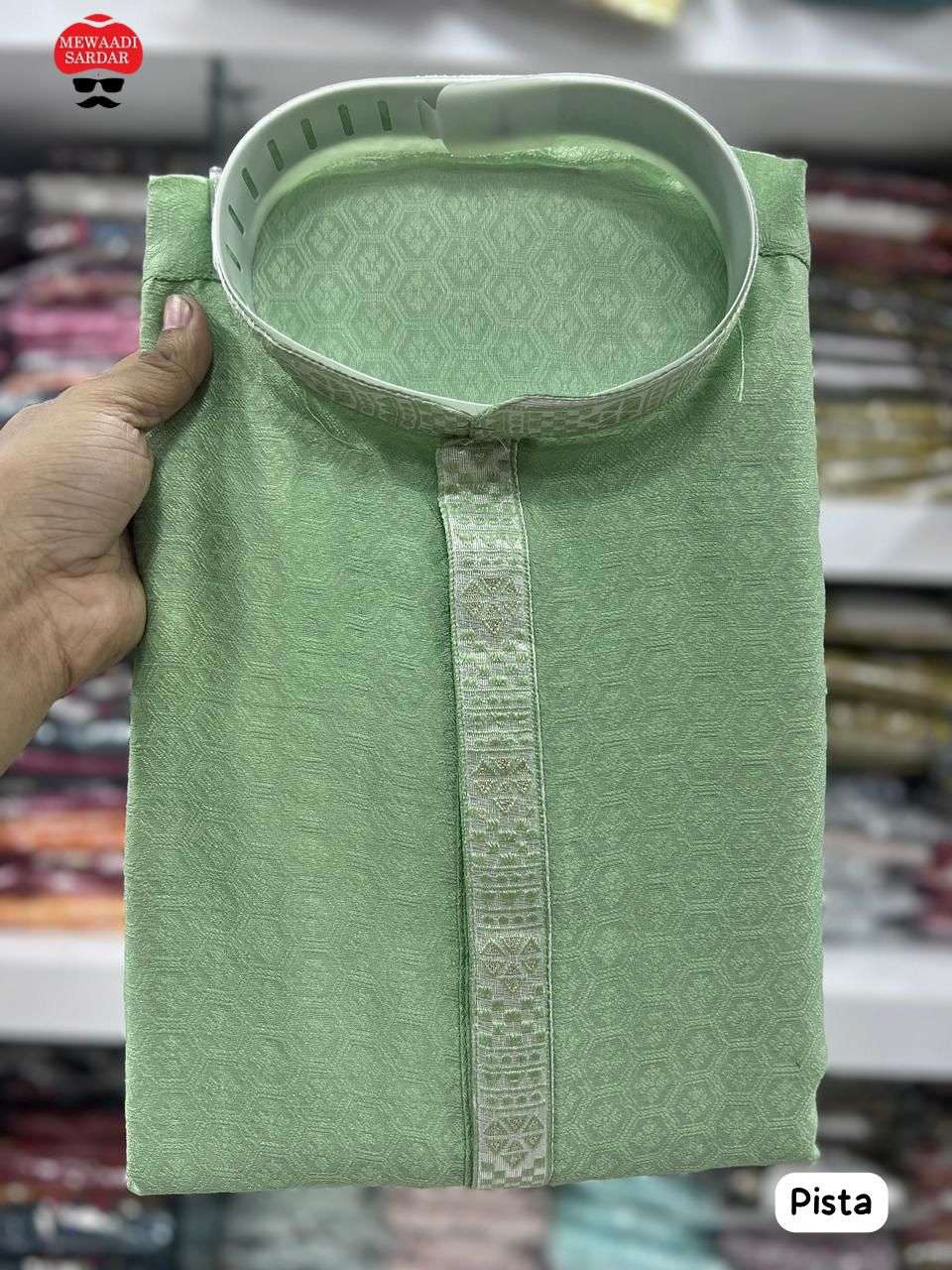 Raj tilak 5.0 designer Heavy Jequard Silk Premium Mens Kurta