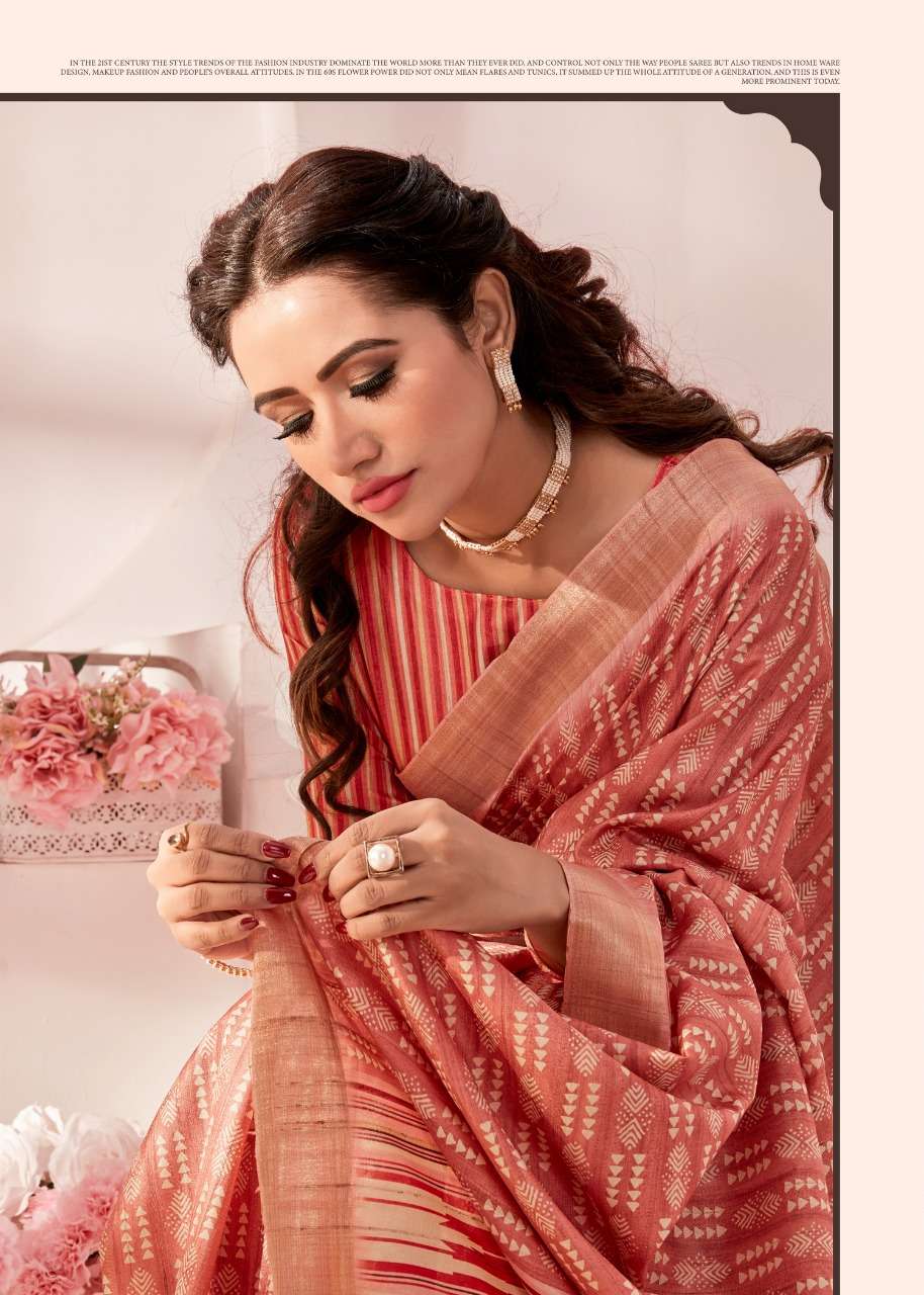 Rajpath Diva Handloom 92001 To 92006 Kolkata Handloom Printed Saree