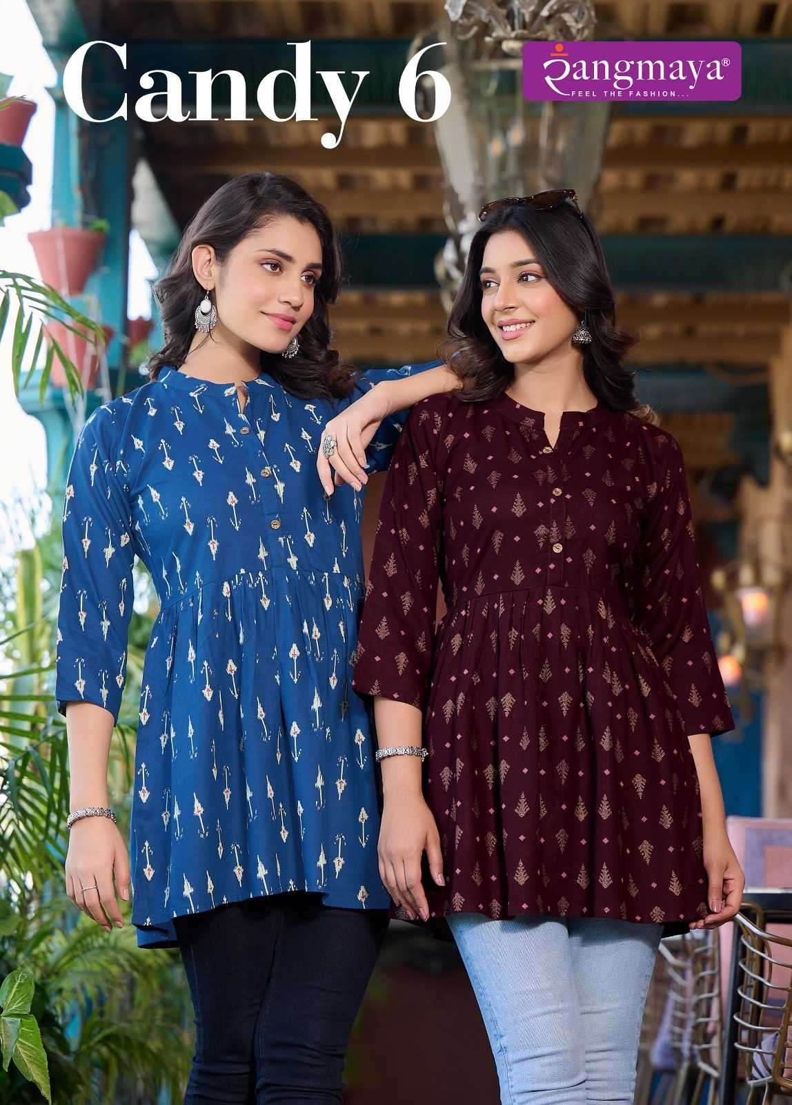 rangmaya candy vol 6 series 601-608 rayon Short Tops 