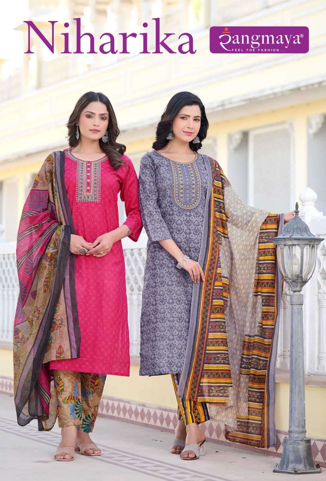 rangmaya niharika series 101-108 Cotton readymade suit 