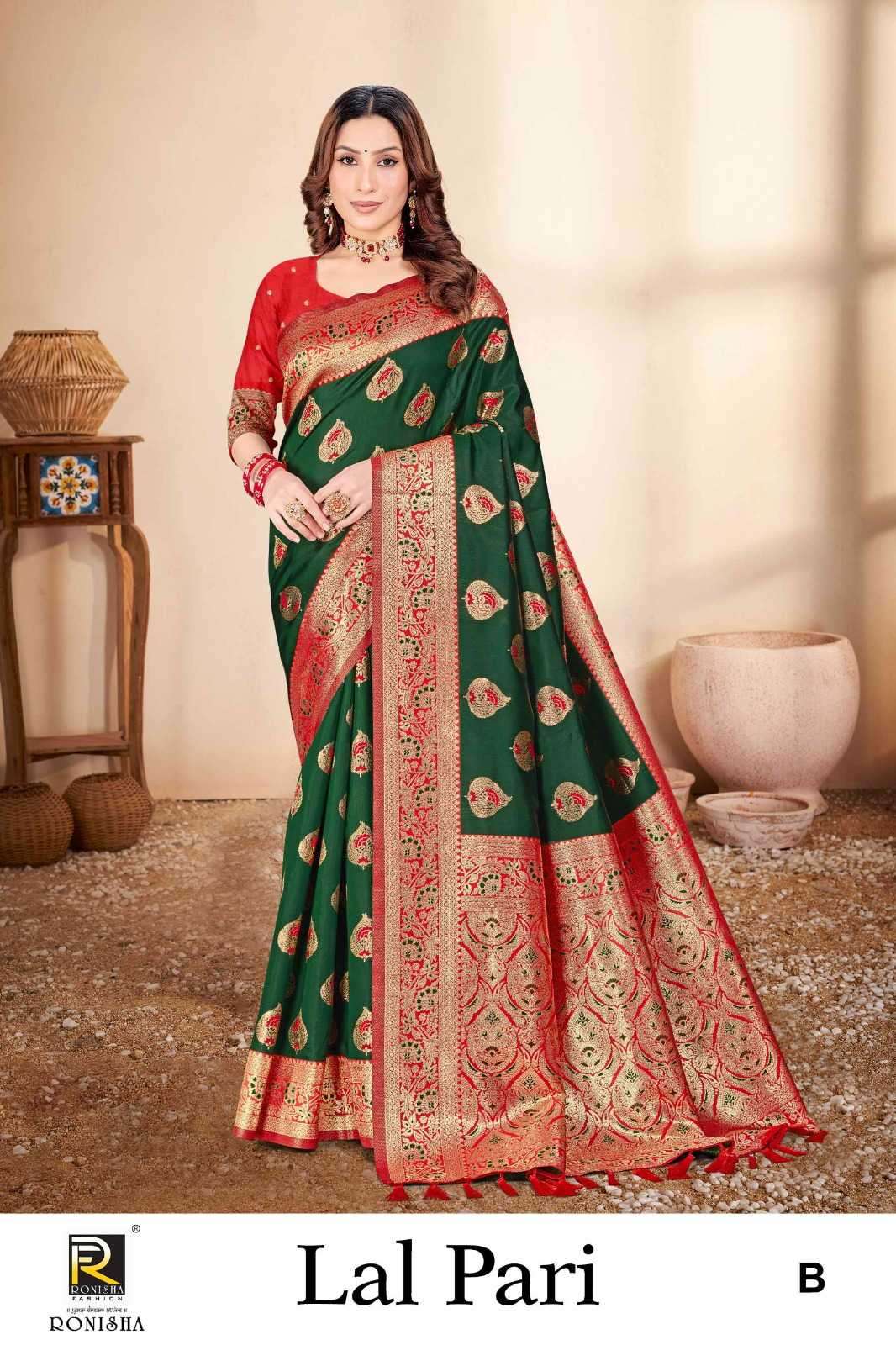 ranjna saree lalpari banarasi silk saree