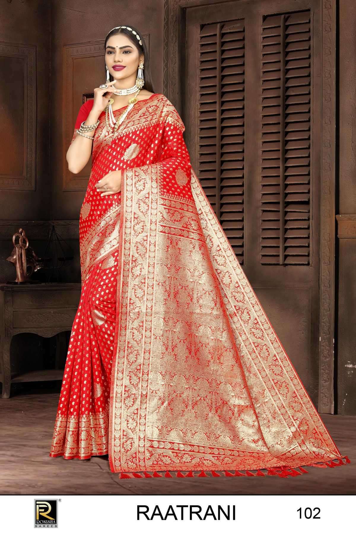 ranjna saree raatrani bannarasi silk saree