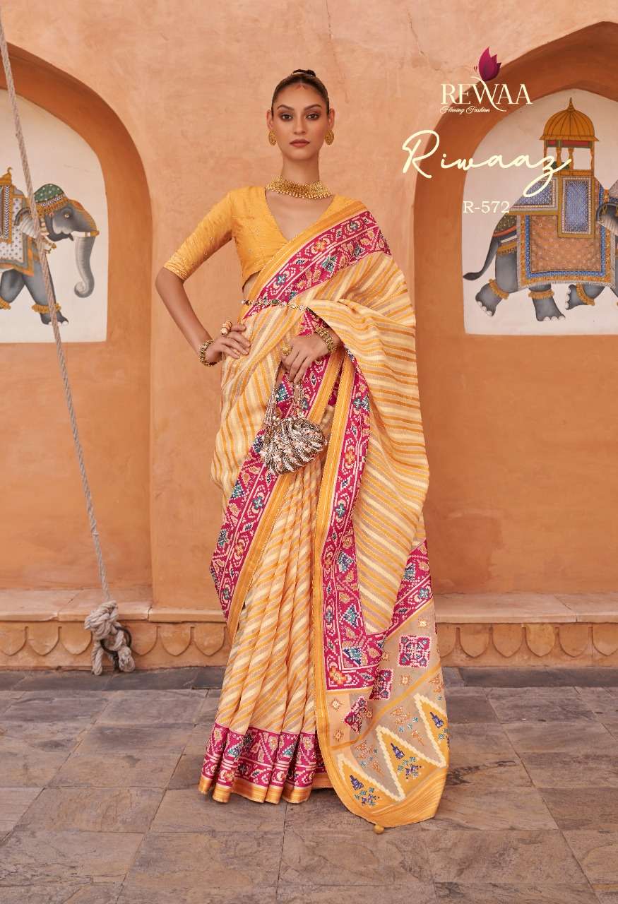 REWAA Riwaaz Pure Tissue silk saree