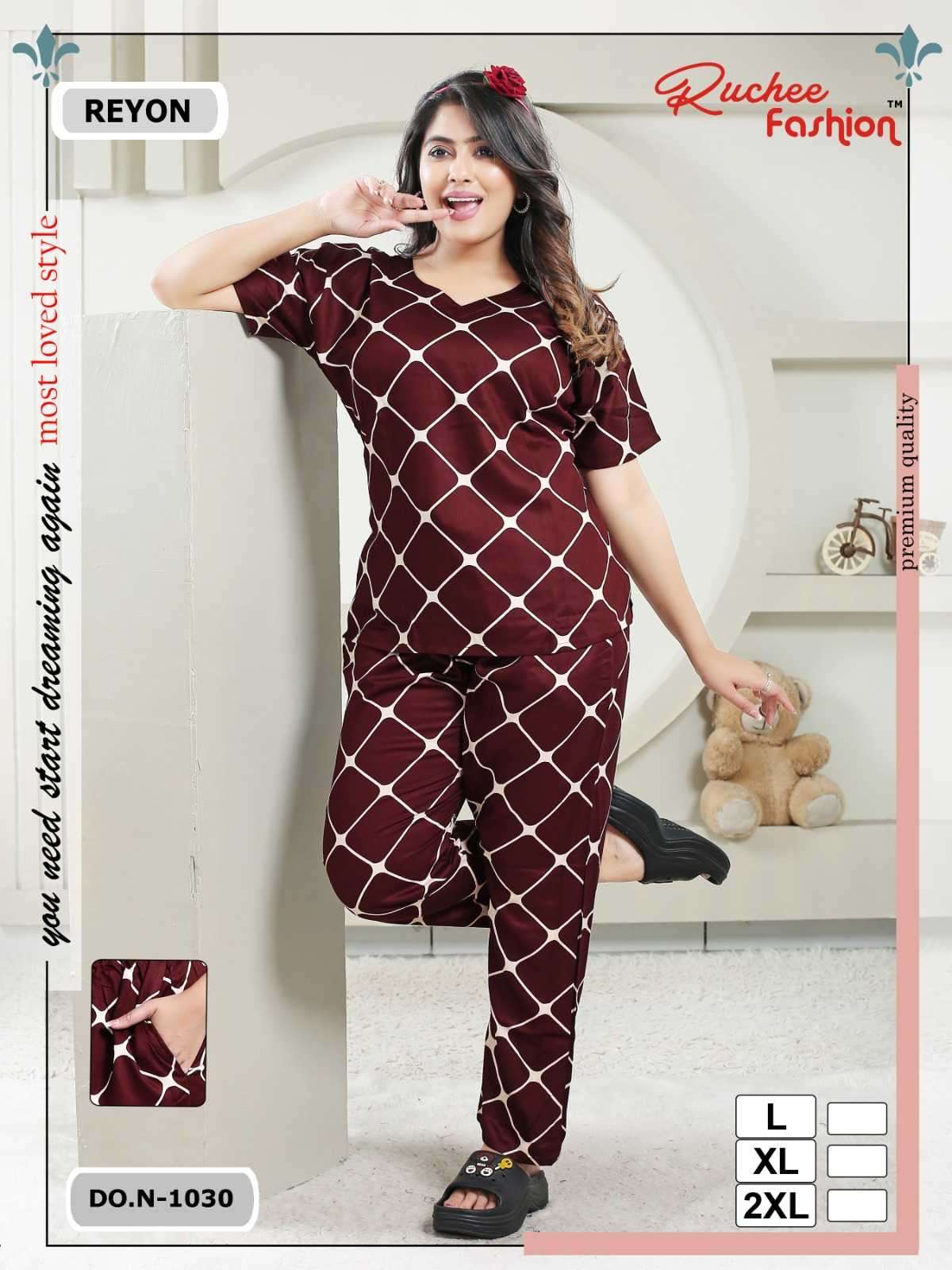 ruchee fashion 1030 rayon co-ord sets