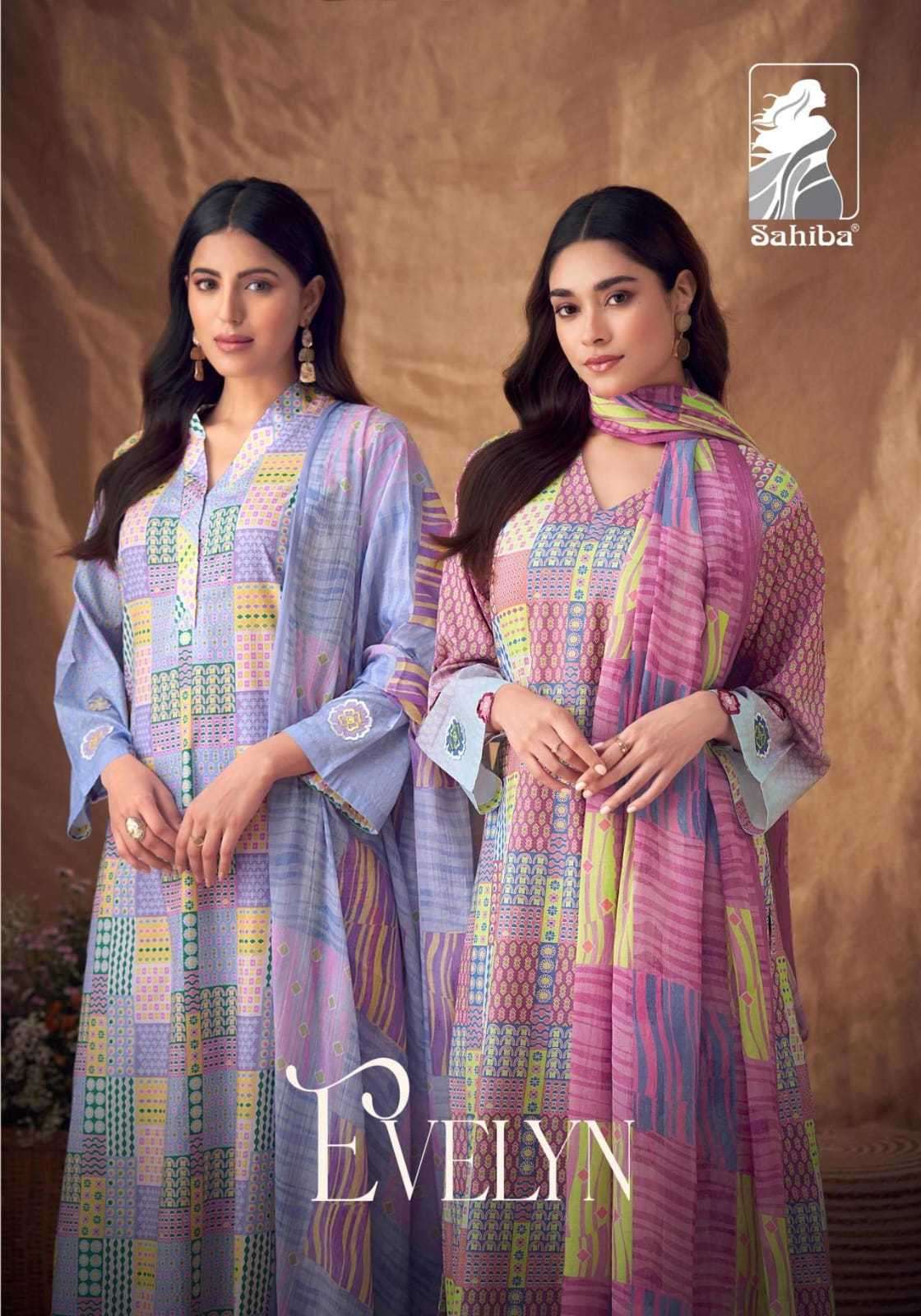 sahiba evelyn pure cotton lawn digital print suit 