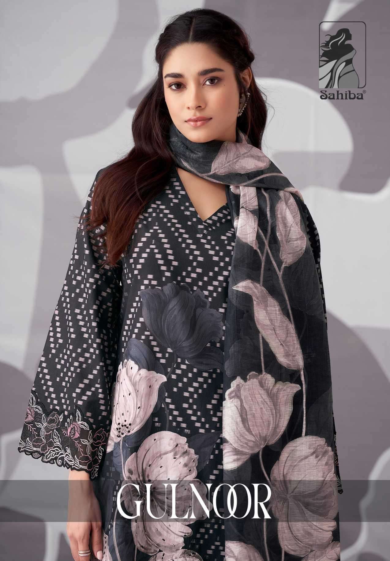sahiba gulnoor Pure Cotton Lawn Digital Print With Hand Work suit