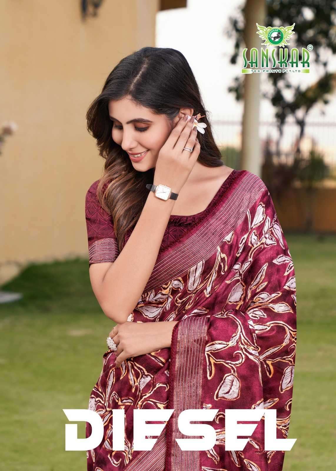 sanskar diesel series 71001-71008 dola silk saree