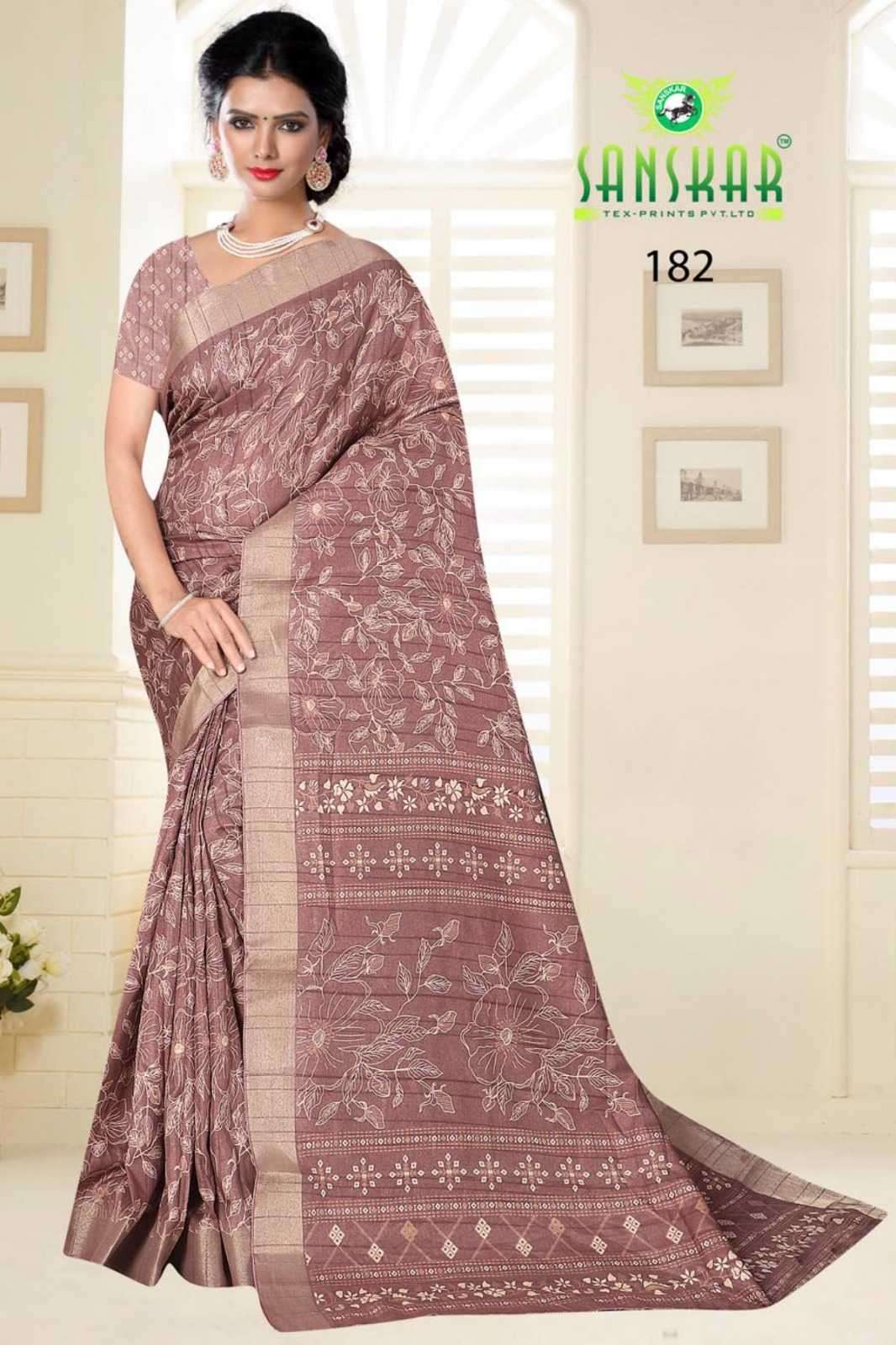 sanskar kranti Kotha with fancy printed saree