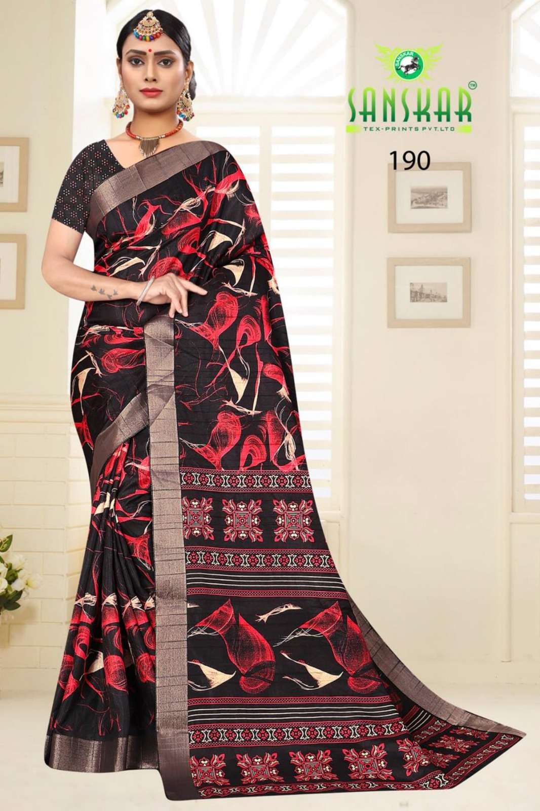 sanskar kranti vol 6 digital print saree
