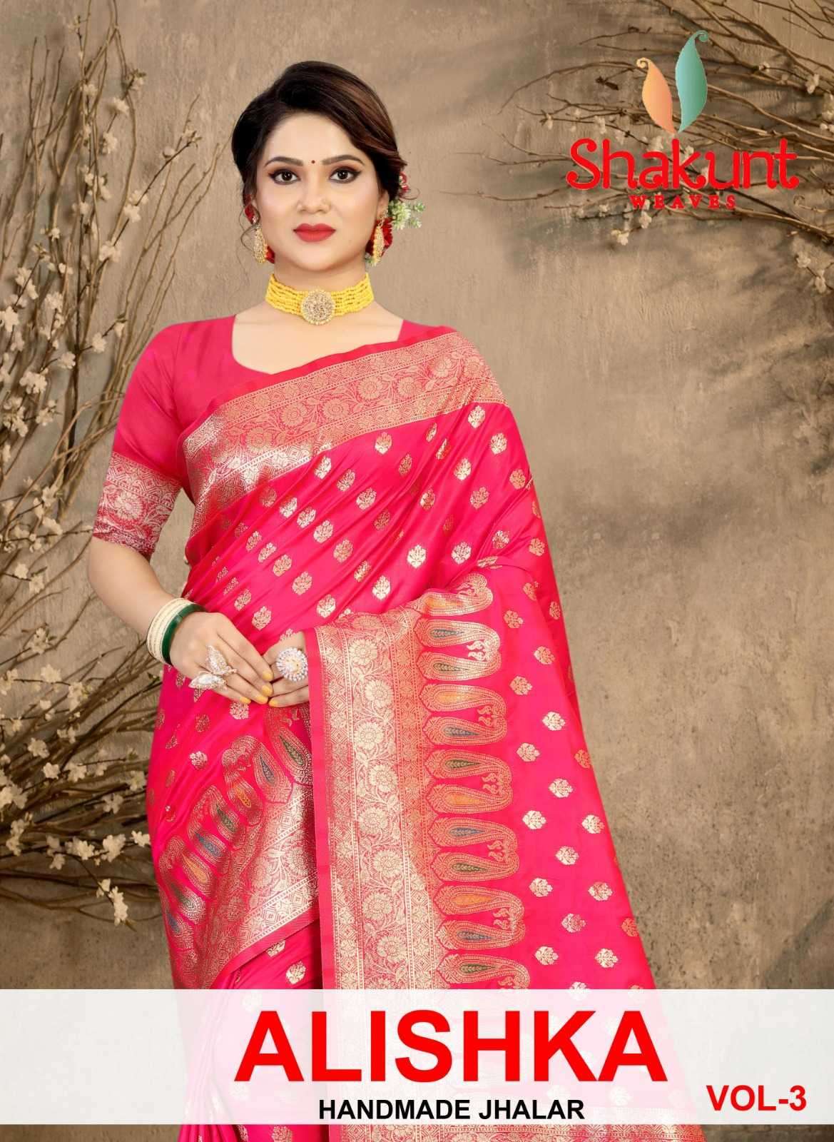 shakunt alishka vol 3 fancy silk saree