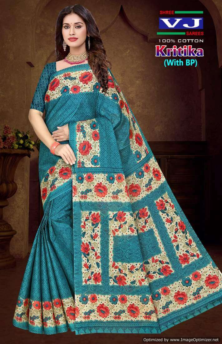 Shree VJ Kritika Vol-1 Heavy Cotton Printed saree