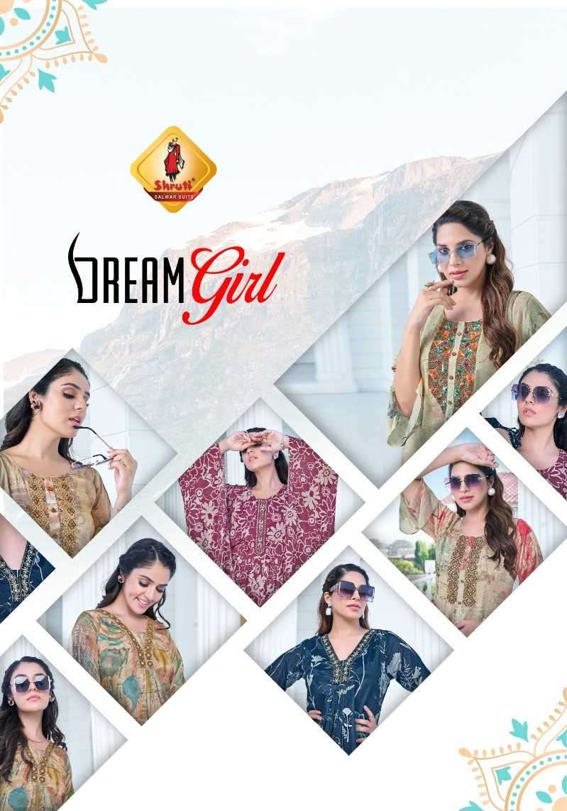 shruti dream girl pure viscose kurti with pant