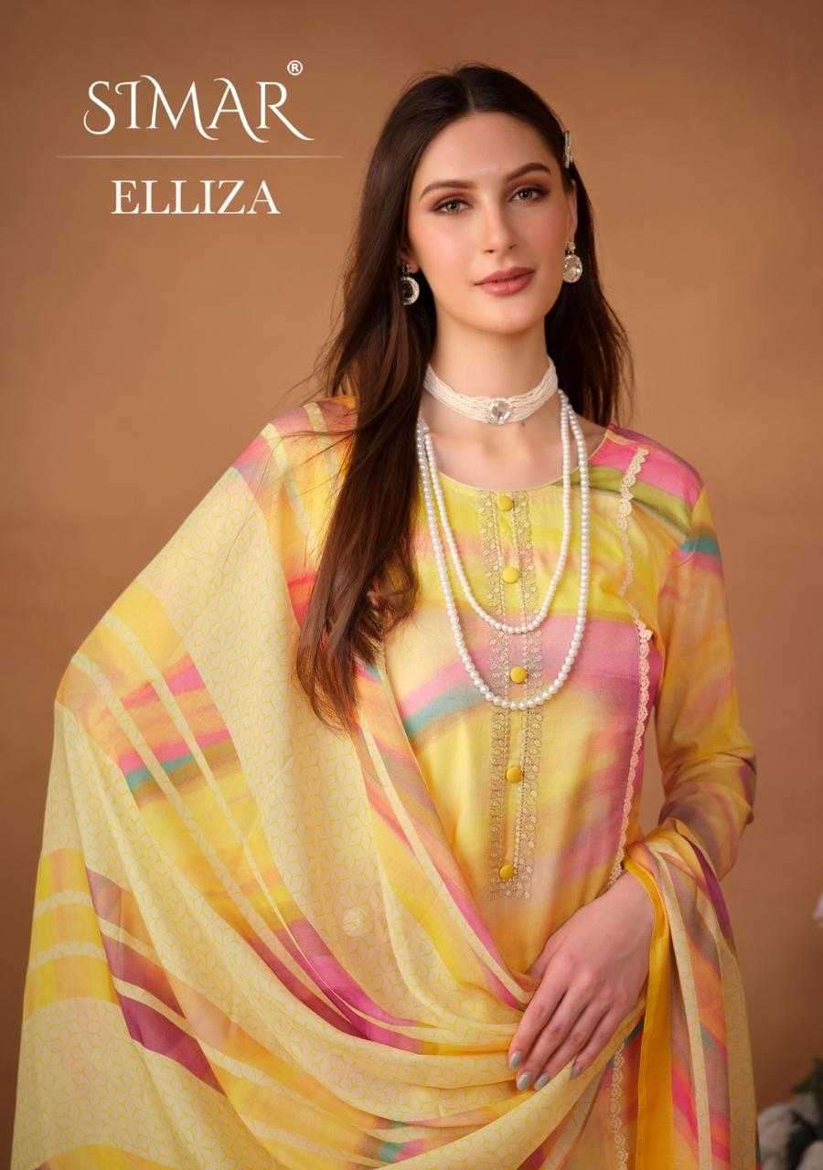 simar elliza series 3540 pure lawn cotton suit 