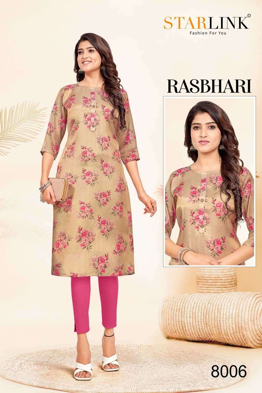 starlink rashbhari series 8001-8028 Tissue kurti