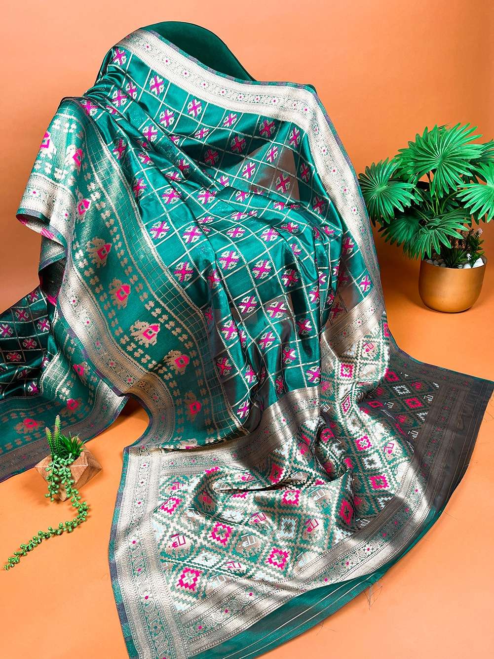 Stay effortlessly cool and summery in our organza saree 
