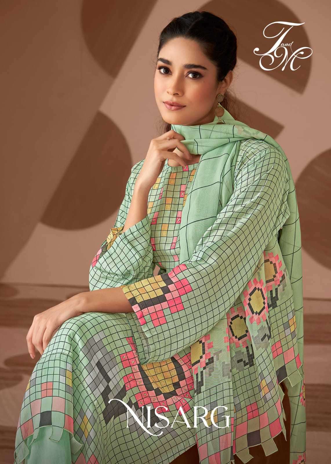 t & m nisarg unique muslin silk digital print suit 