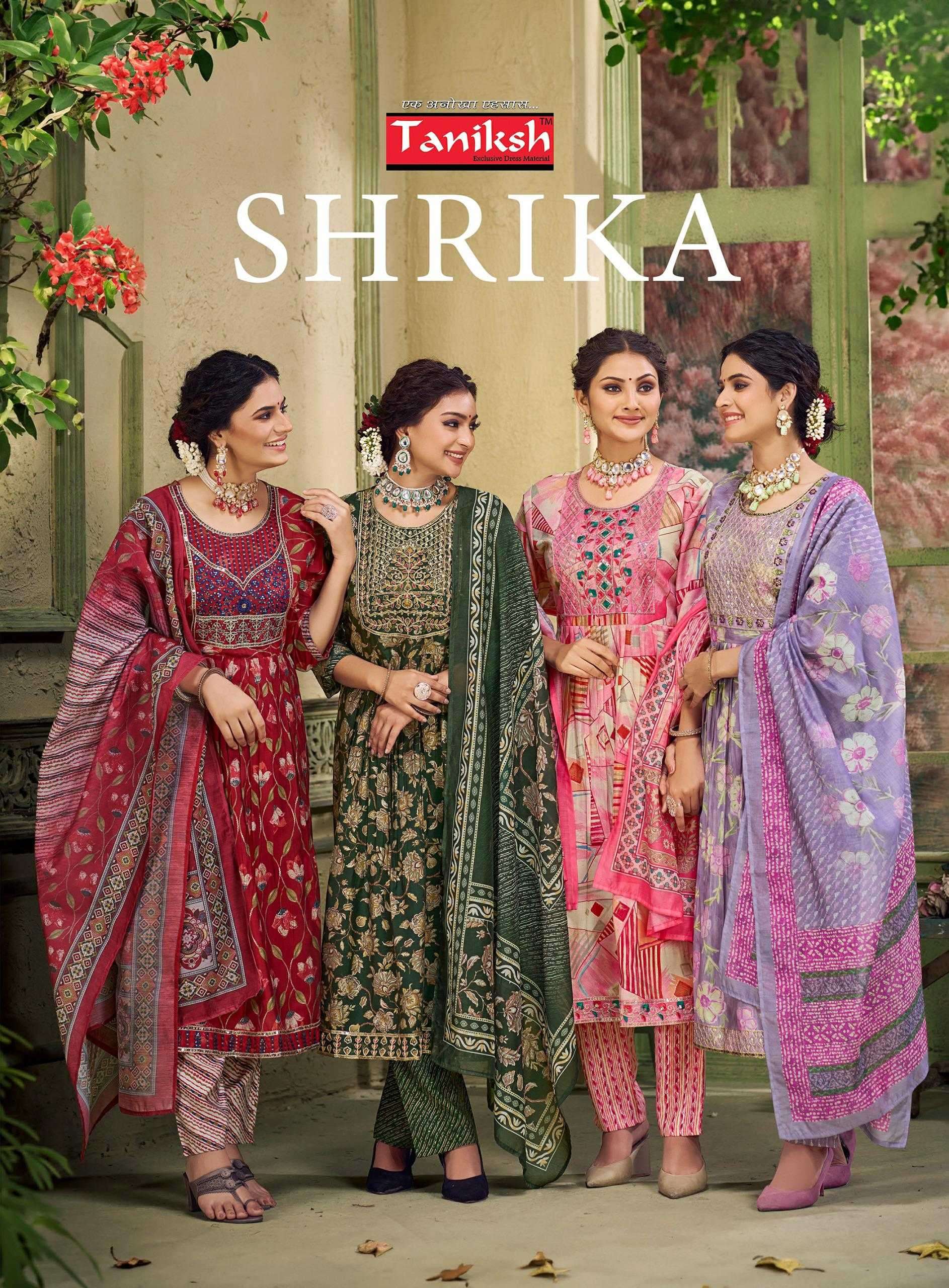 taniksh shrika vol 3 series 1001-1008 muslin readymade suit 