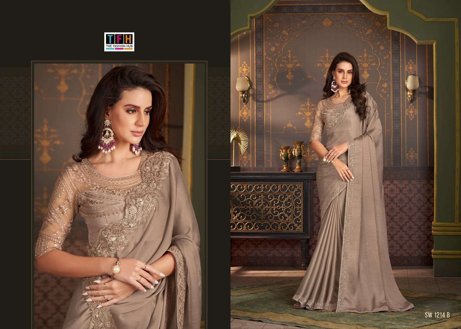 tfh Sandalwood 12th Edition Hits designer fancy saree