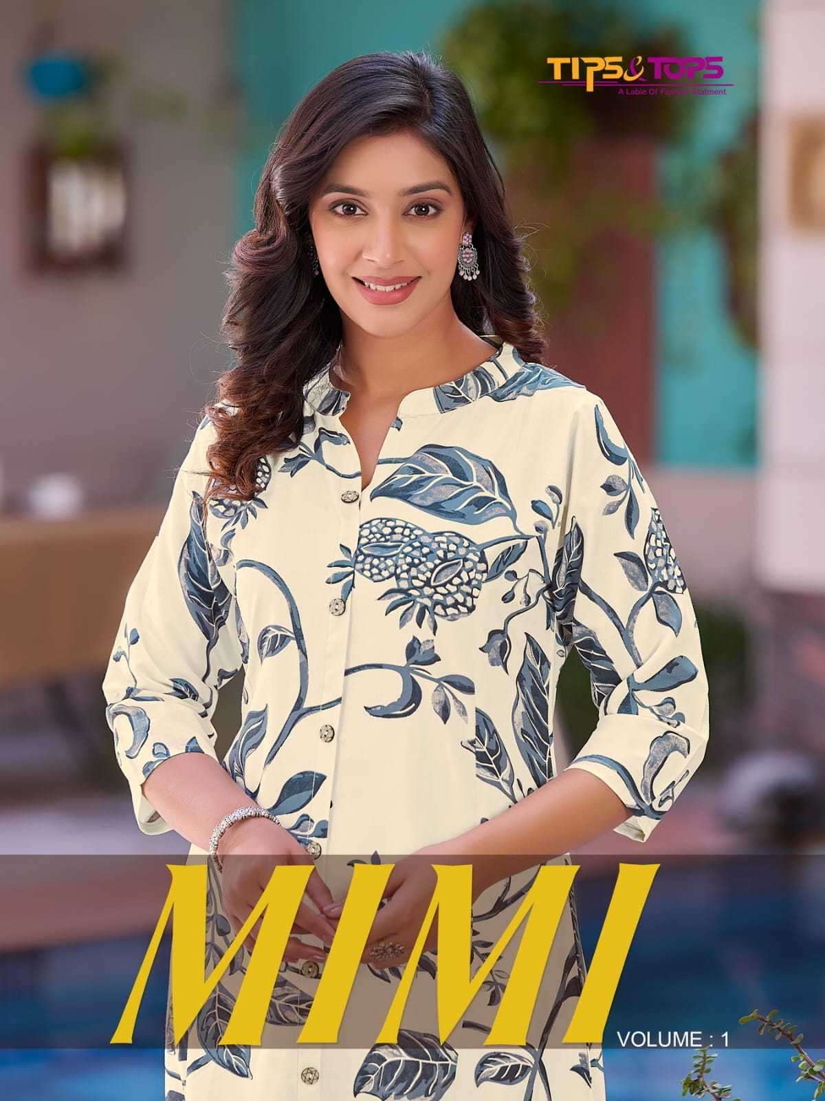 tips & tops  mimi vol 1 series 101-106 Heavy Reyon Print kurti