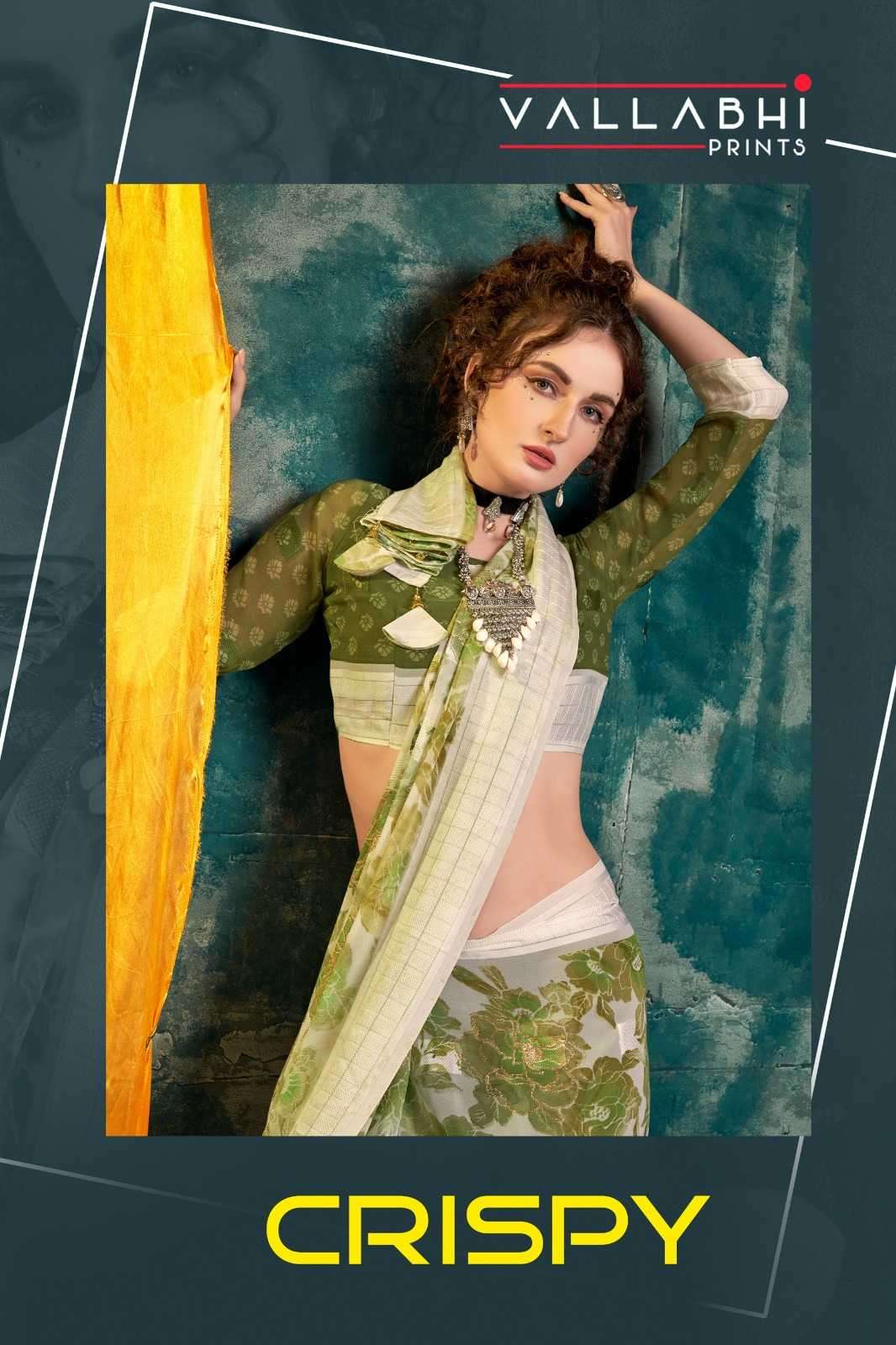 vallabhi crispy series 23551-23556 georgette saree