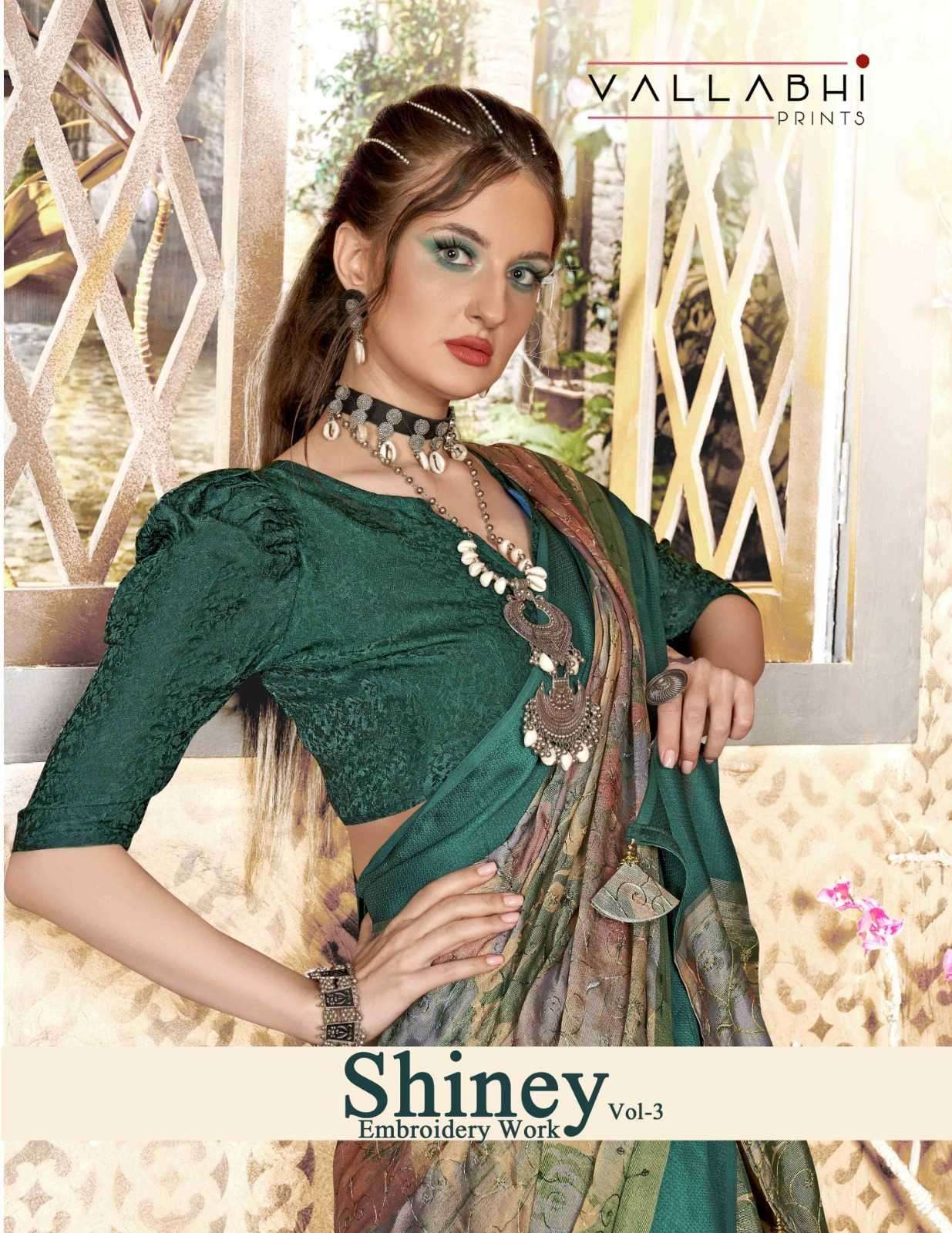 vallabhi shiney vol 3 series 26301-26306 brasso saree