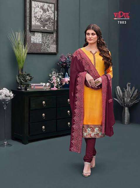 vipul designer fancy printed suit 
