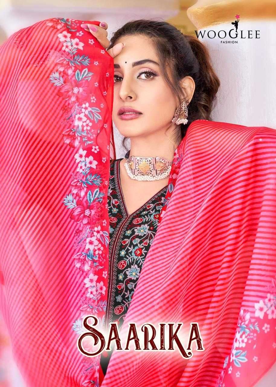 wooglee saarika series 1001-1005 Viscose Weaving readymade suit 