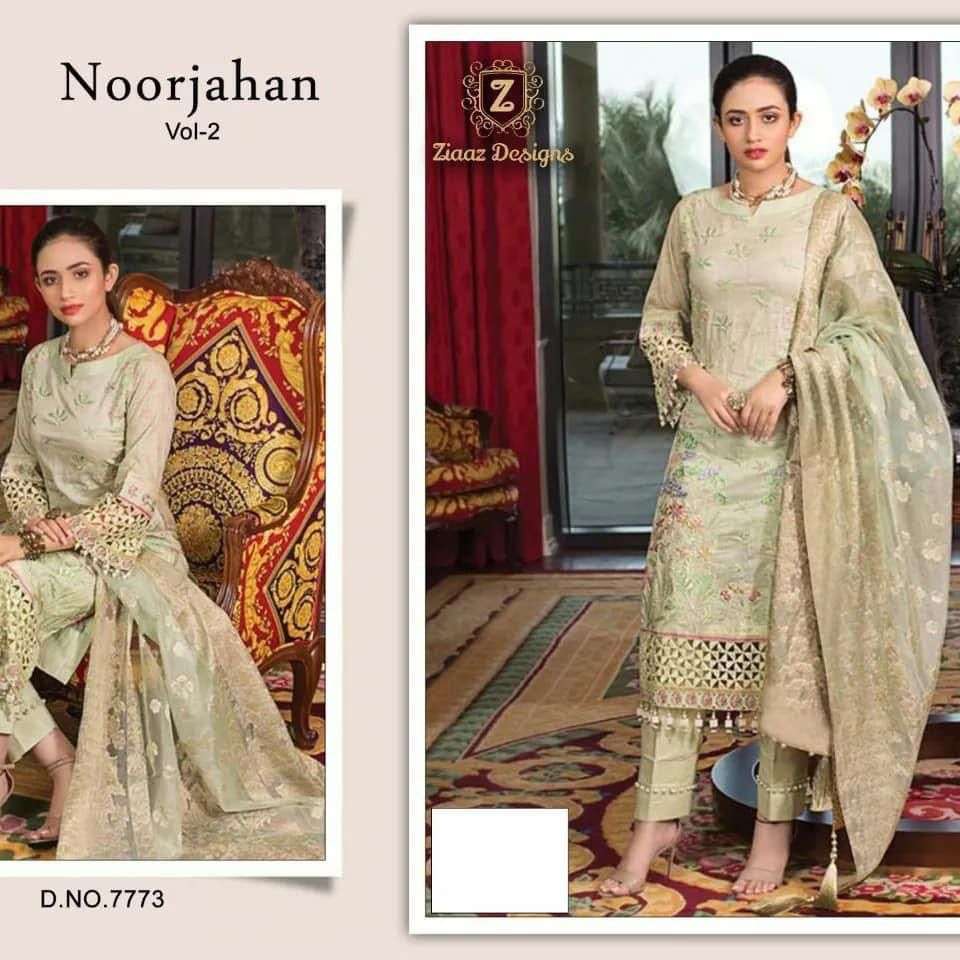 Ziaaz Designs NoorJahan vol 2 cambric SUIT