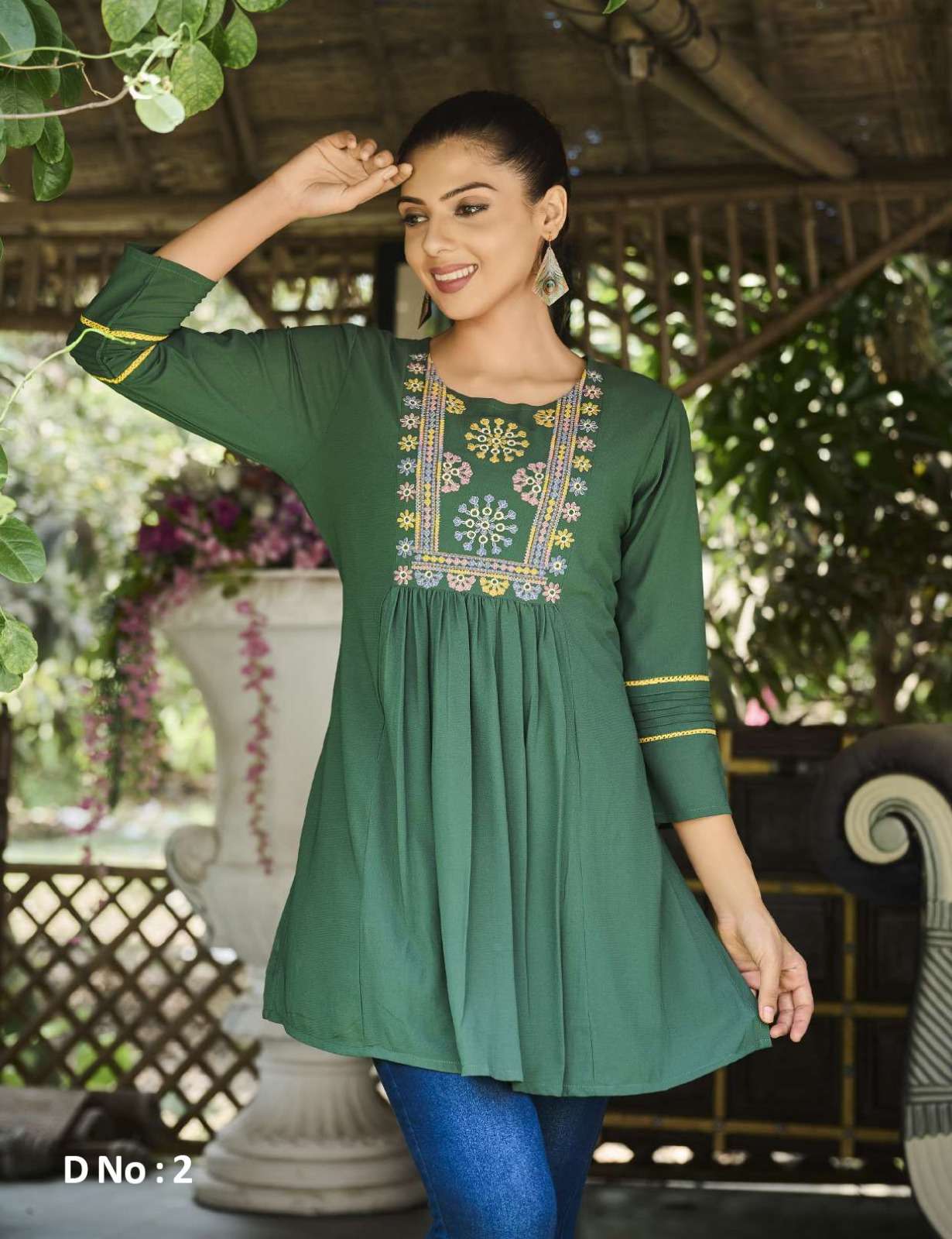100 Miles Zia designer Premium georgette kurti