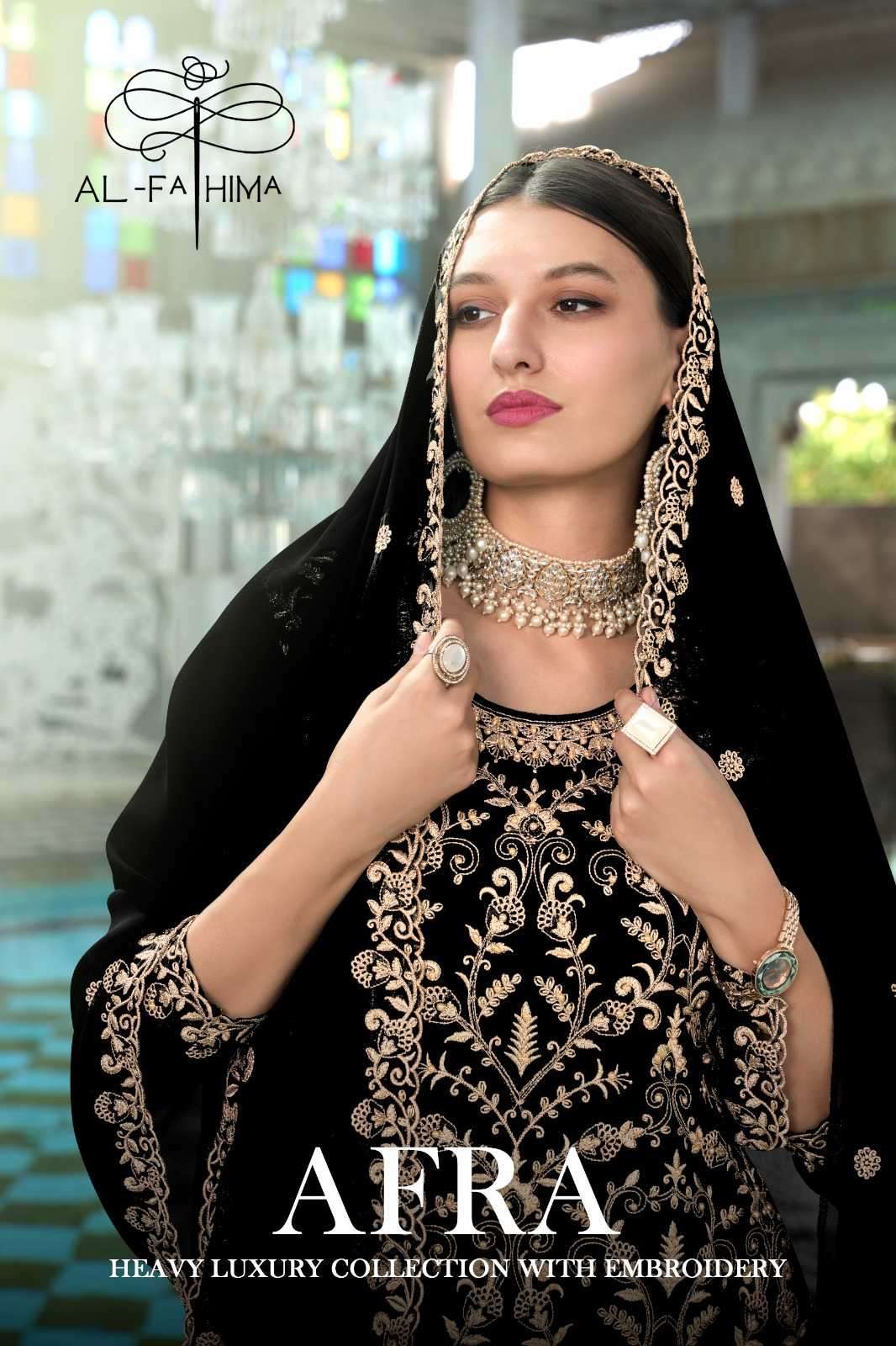 al fathima afra series 1001-1004 Faux Georgette suit
