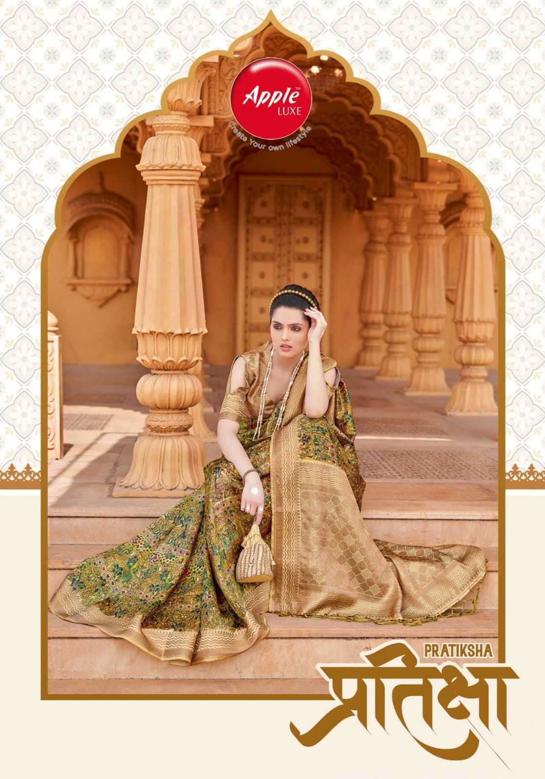 apple pratiksha vol 1 series 101-108 bamboo silk saree