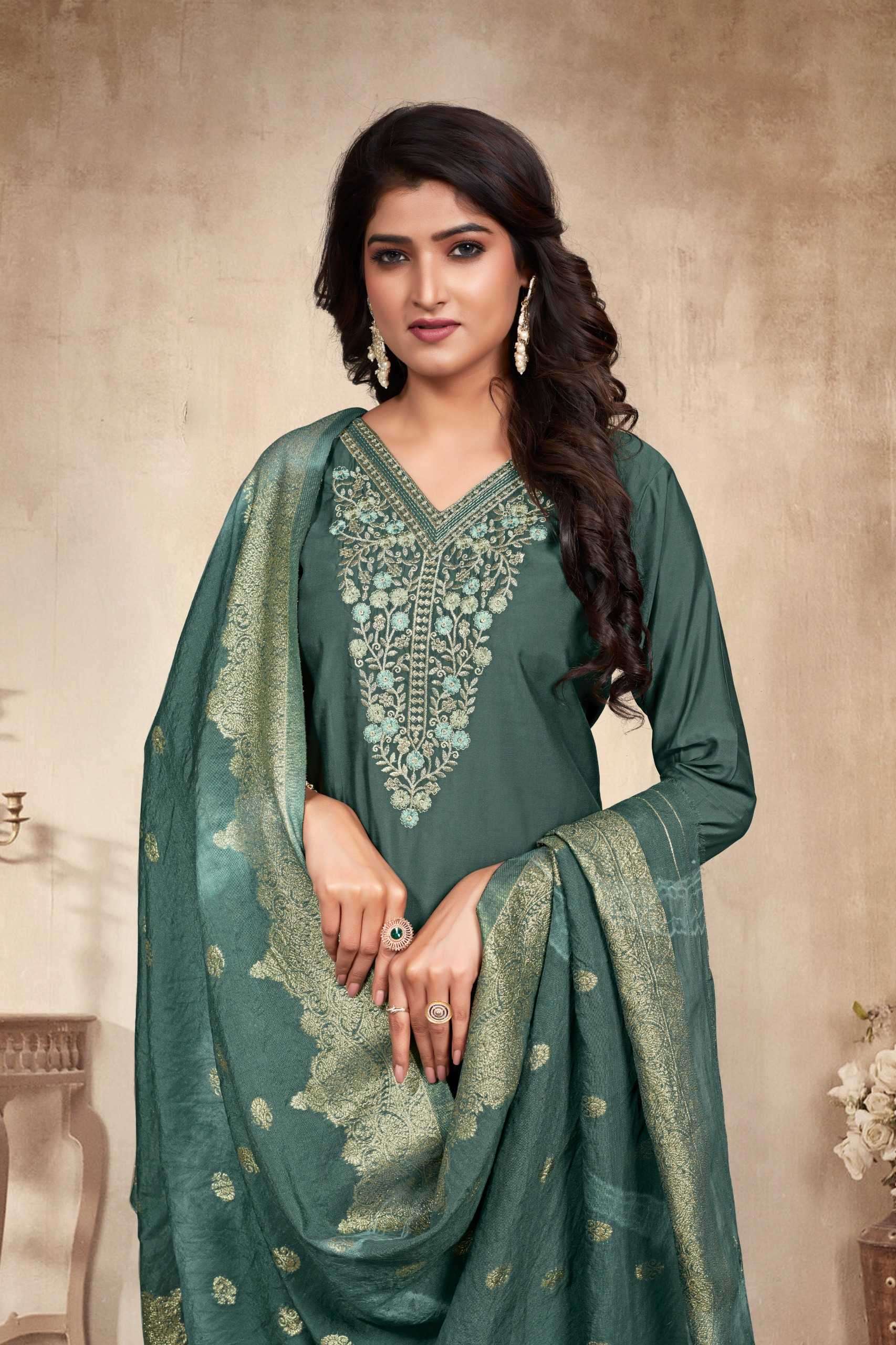 artridhs fancy 3pc readymade suits with banarasi dupatta