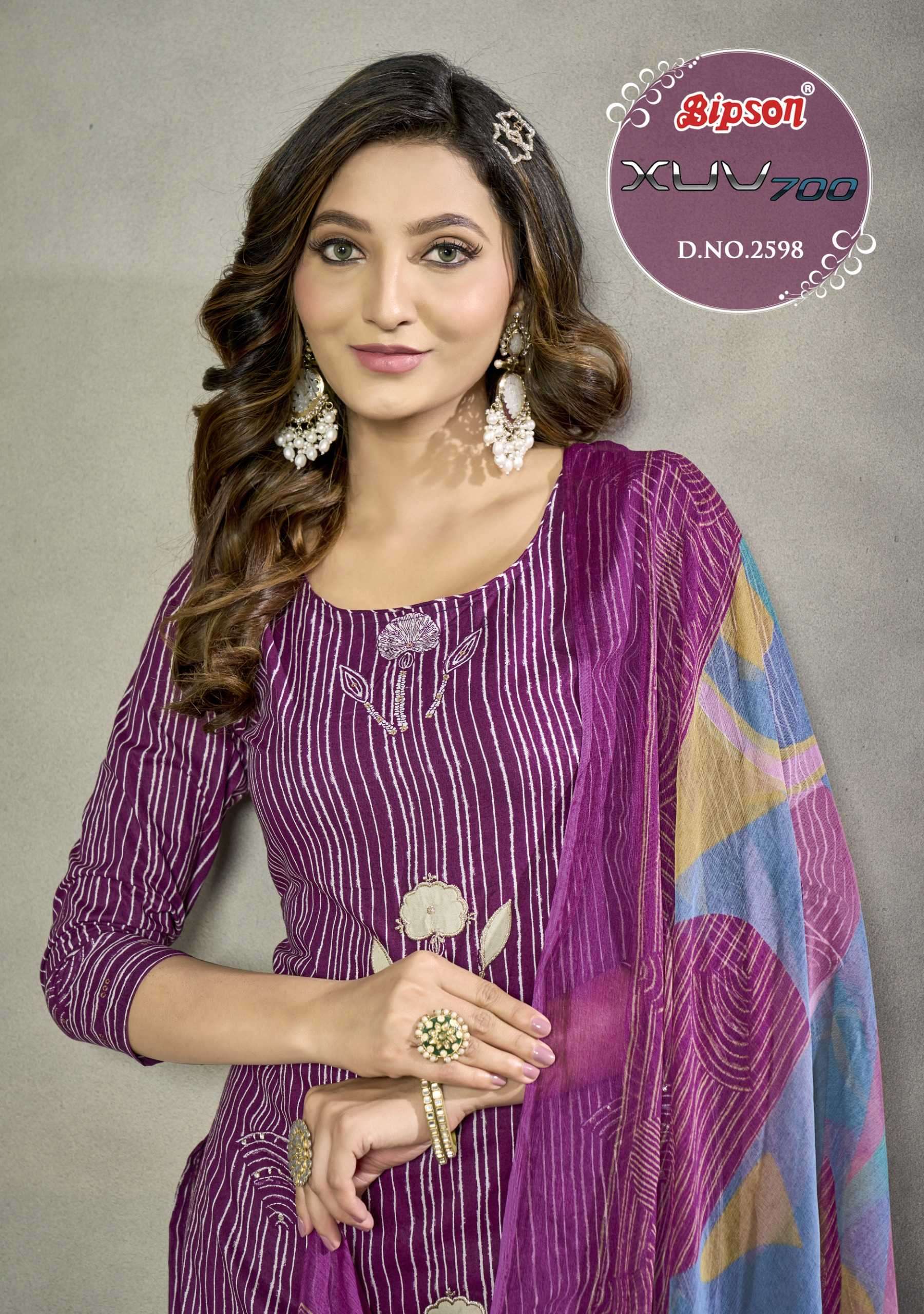 bipson xuv 2598 Pure Cambric Cotton suit