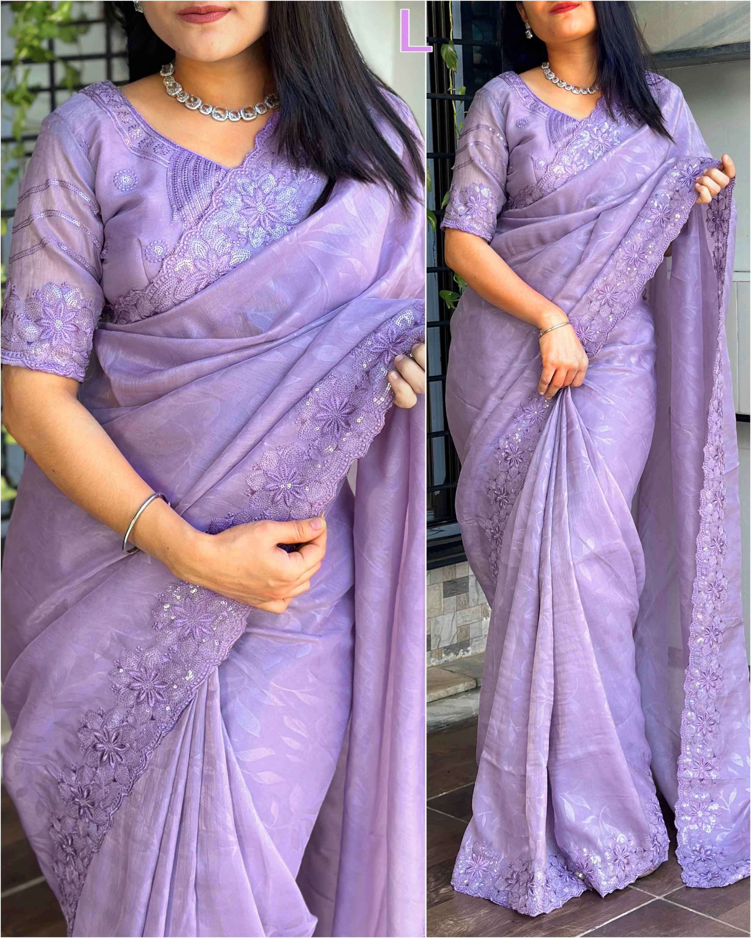 BT-56 Kangana Dive into a dreamy world of pastel colors shades Rangeen silk saree