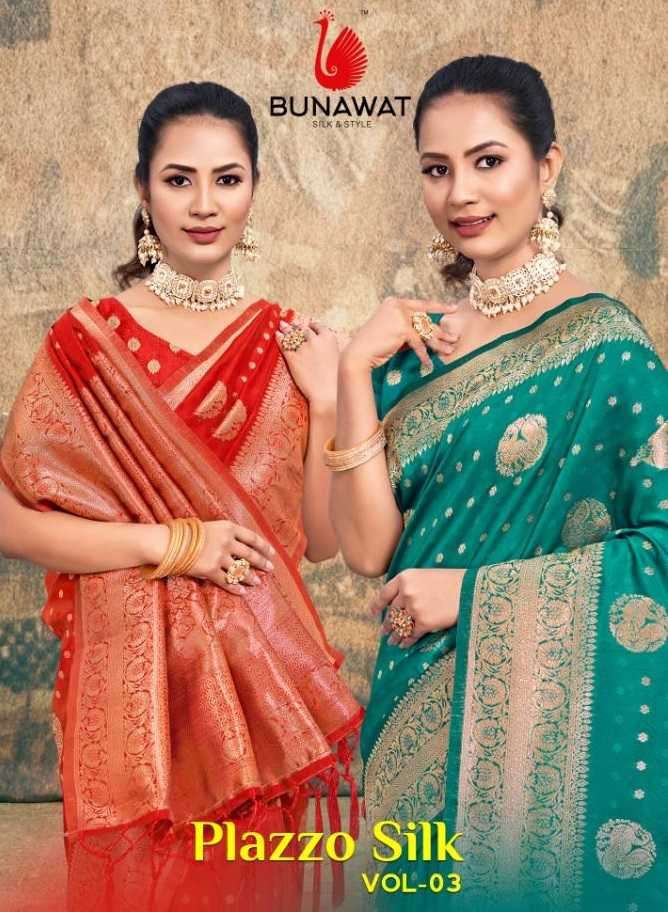 bunawat plazzo silk vol 03 series 1001-1006 Silk saree