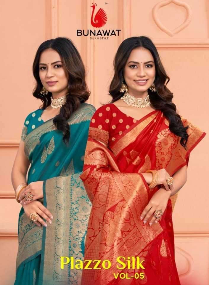 bunawat plazzo silk vol 5 series 1001-1006 Silk saree