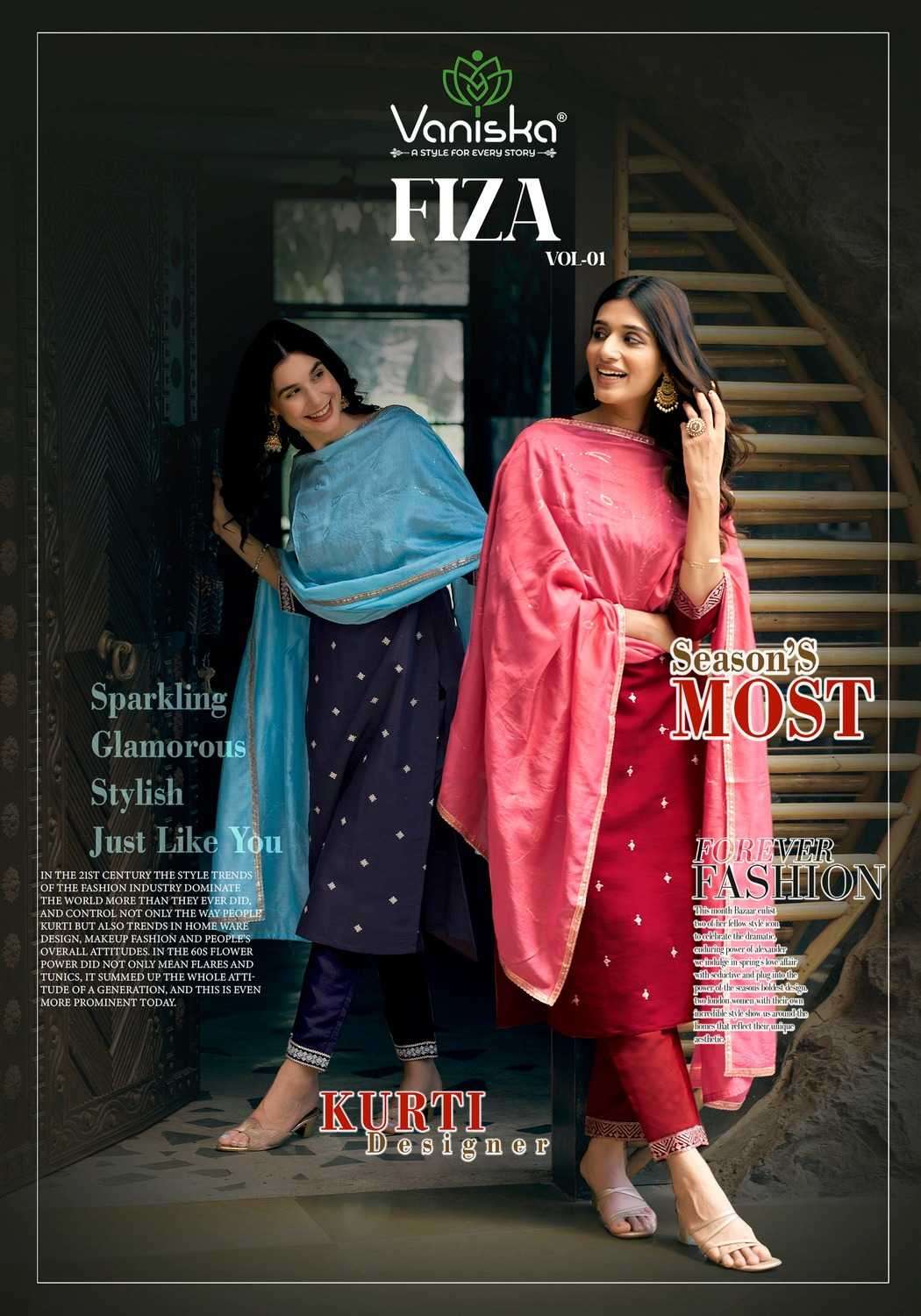 colourpix vaniska fiza vol 1 series 1001-1006 Roman Silk readymade suit 