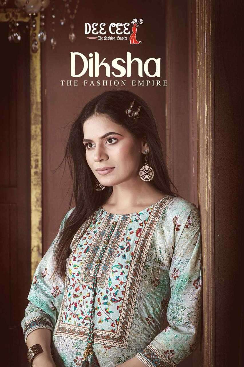 deecee diksha series 101-106 printed chicken kurti 