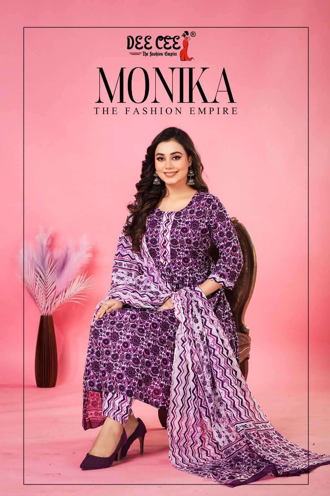 deecee monika series 101-106 cotton cambric readymade suit 
