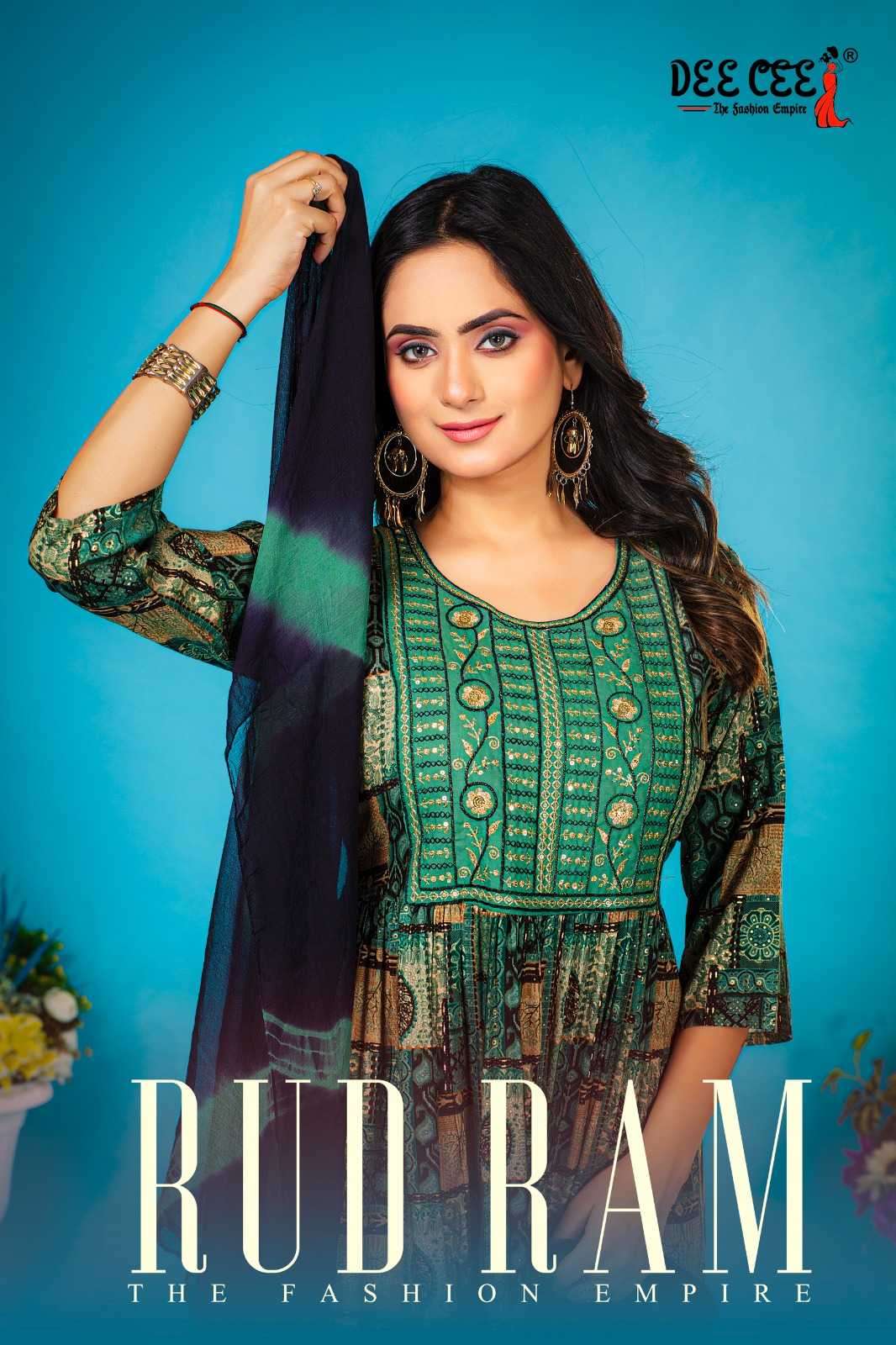 deecee rud ram series 101-106 rayon readymade suit 