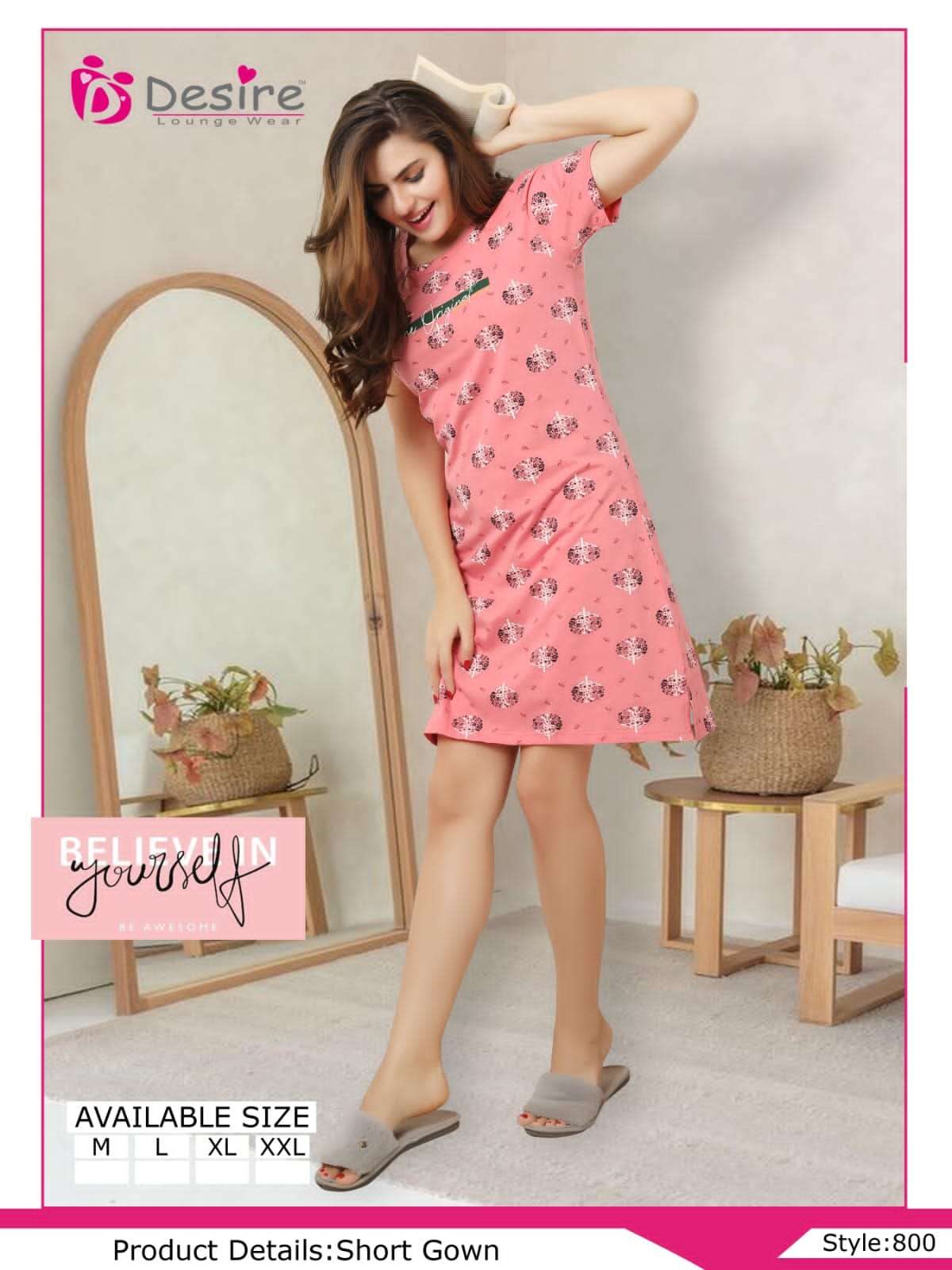 Desire Premium Series Hosiery Short Nighty.