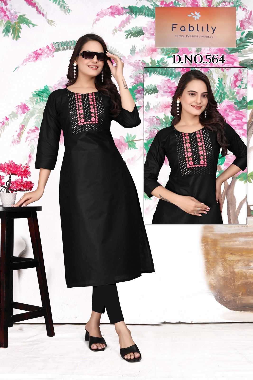 fablily sunshine cotton kurti 