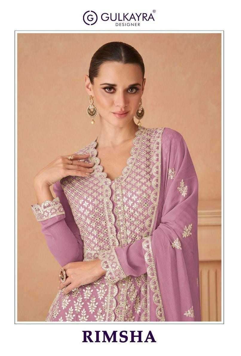 gulkayra rimsha series 7444 Real Georgette suit
