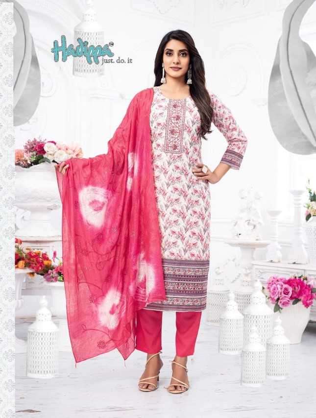 hadippa zeba vol 1 chicken digital print readymade suit 