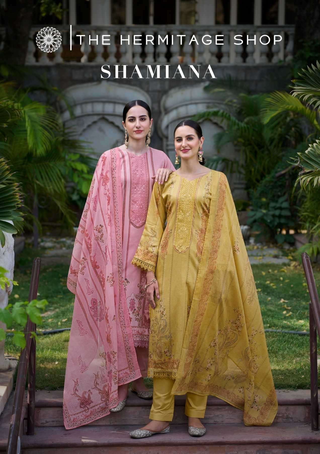 hermitage shamiana series 01-06 Swiss Lawn  Digital Prints suit