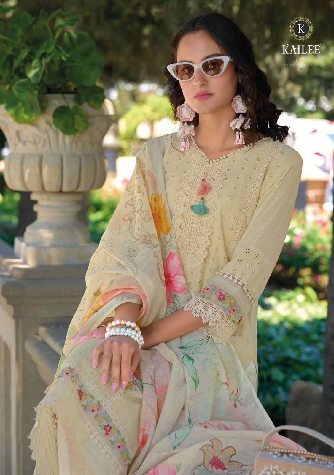 kailee fashion sajda series 42671-42674 pure cotton readymade suit 